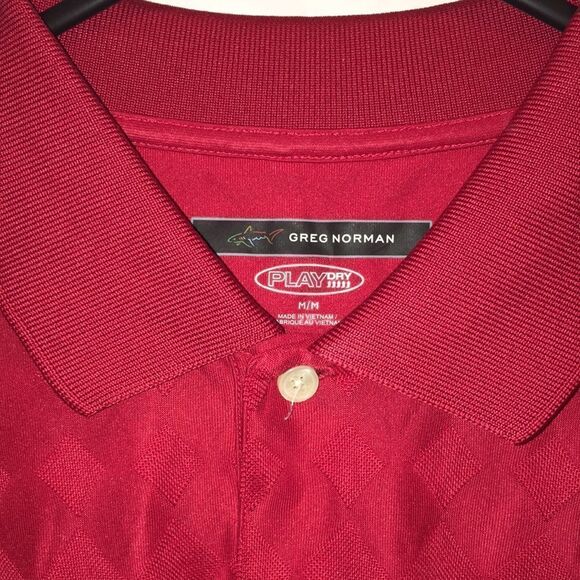 Greg Norman Shark Tab Sunday Red Diamond National Golf Club Pinehurst Polo Shirt - Picture 2 of 5